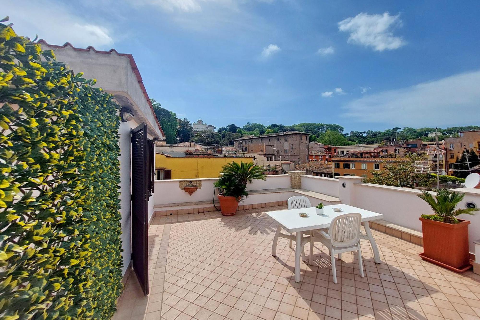 Homestay Magic Trastevere On Roof Terrace