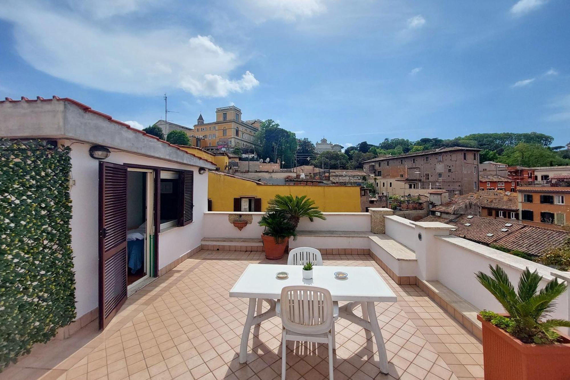 Magic Trastevere On Roof Terrace